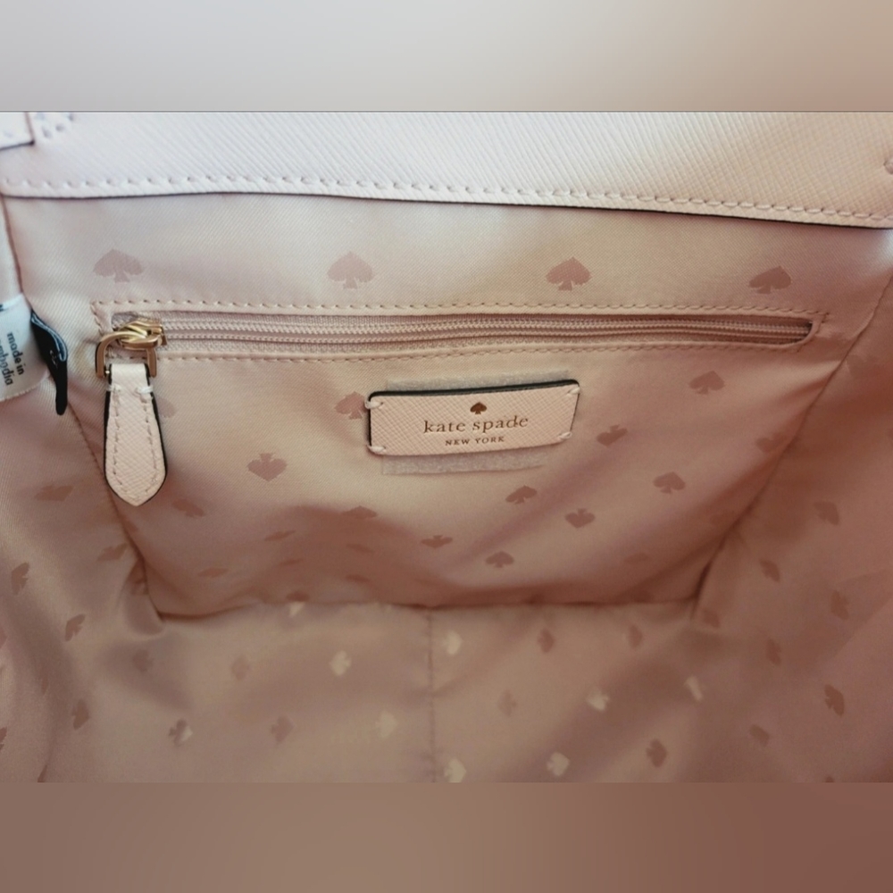Kate Spade Lizzie Medium Flap Backpack - Pink Floral - Picture 4 of 7